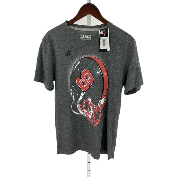 adidas Sweaters - Adidas Medium Gray NC State Gray Short Sleeve Crewneck T-Shirt